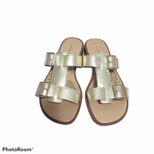 Montego Bay Club Gold Sandals Size 7